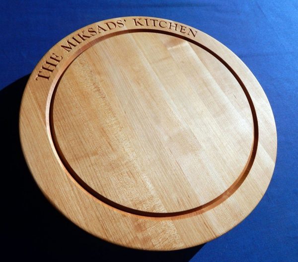 THe Miksad' Kitchen Round Cutting Board