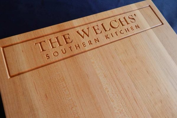 The Welches' Southern Kitchen cutting board