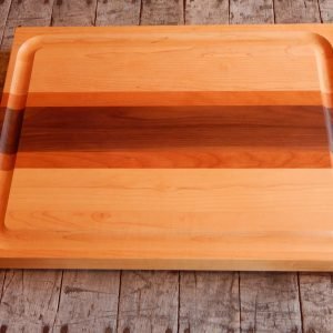 Racing Stripe Cutting Board with Trough