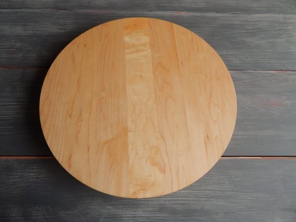18" Round Cutting Board No Trough