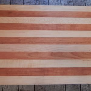 Flat Maple/Cherry Stripe Cutting Board