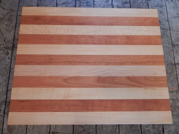 Flat Maple/Cherry Stripe Cutting Board