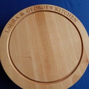 Front of Personalized Round Cutting Board